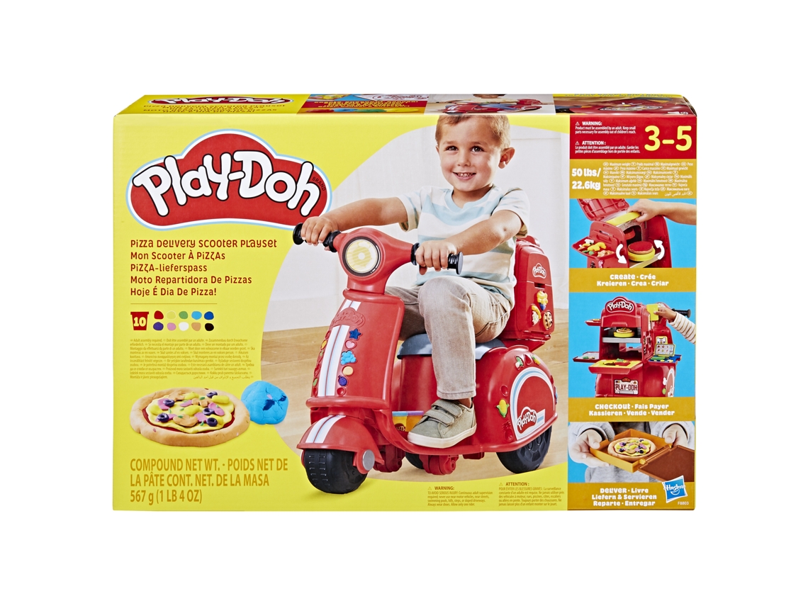 PLAY-DOH, Moto Repartidora de Pizzas - Juguete creativo - PLAY-DOH - 3 Años