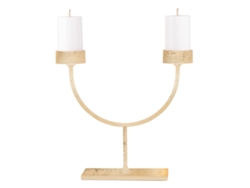 Lámpara Mesa Led Inalámbrica Perpetua, Acabado Pan De Oro, Diseño Candelabro, Estructura Aluminio Fundido A Presión, Recargable, Protección Ip54