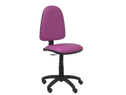 Silla De Oficina Aýna Con Mecanismo Contacto Permanente Básico Tapizada Con Similpiel Color Morado