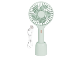Ventilador de viaje portátil recargable por USB Worten - Verde