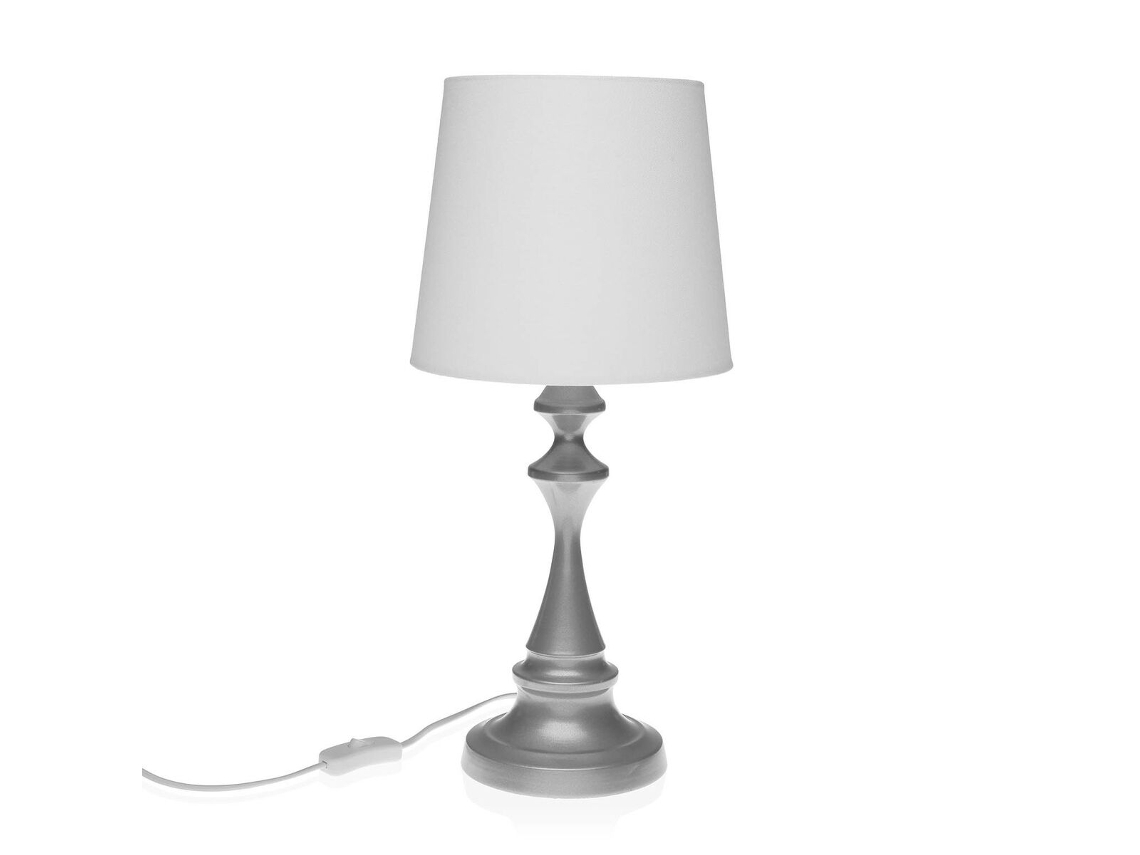 Lámpara de mesa Versa Gene Gris 23 x 49 cm Metal