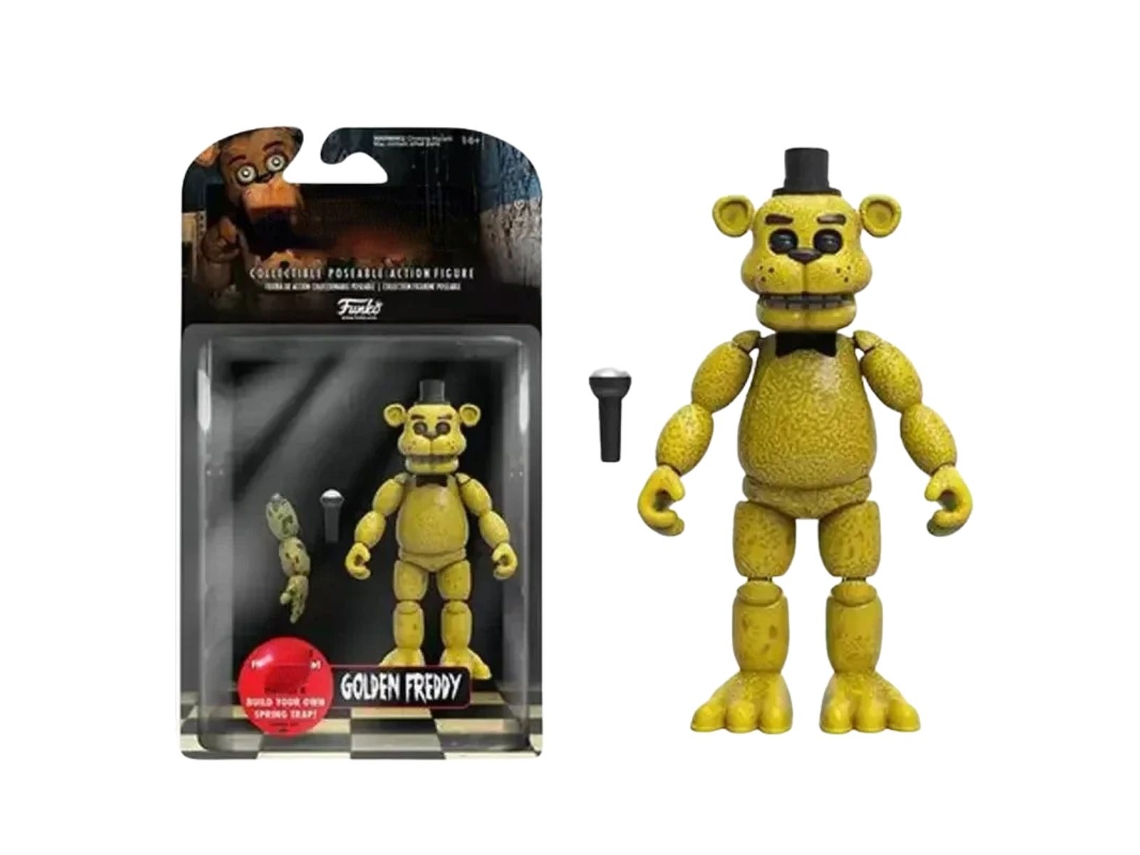 Figura de acción de Five Nights At Freddy's | Golden Freddy | 20 cm | PVC | Animatrónico articulado | FNAF