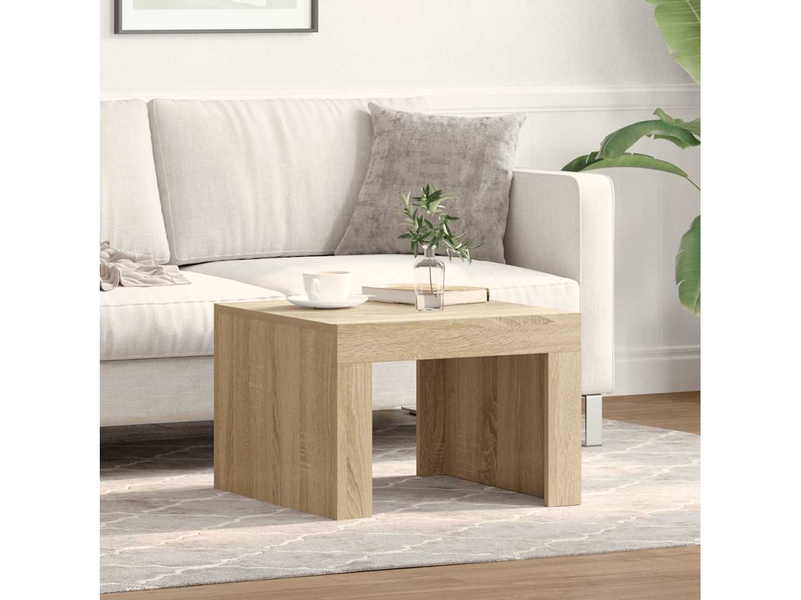 Mesa de centro de 50x50x35 cm, madera de roble, derivados de Sonoma HARLANV1