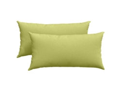 Cojines para sofá, 2 unidades, color verde claro, 80x40cm HARLANV1