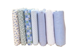 2026-7 Piezas De Tela De Algodón Para Costura Con Patrones Diferentes, Conjunto Para Patchwork Y Quilting Manual