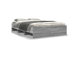 Maison Exclusive - Estructura De Cama Madera De Ingeniería Gris Sonoma 120x200 Cm