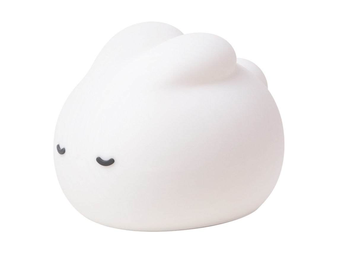 Lámpara de noche con forma de conejito, recargable por USB, luz blanca cálida de 3000k.