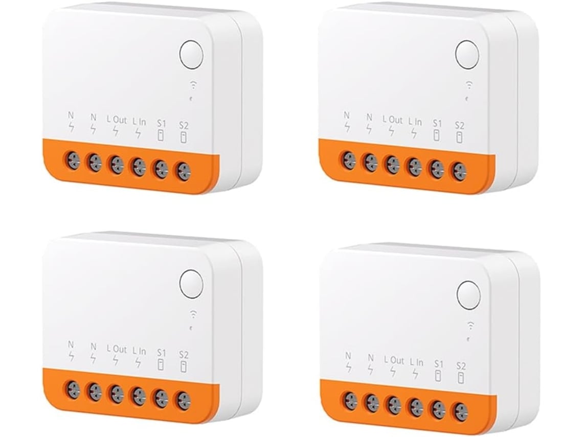 4 Mini Interruptores Wi-fi Para Control De Módulos De Hogar Inteligente Extremo