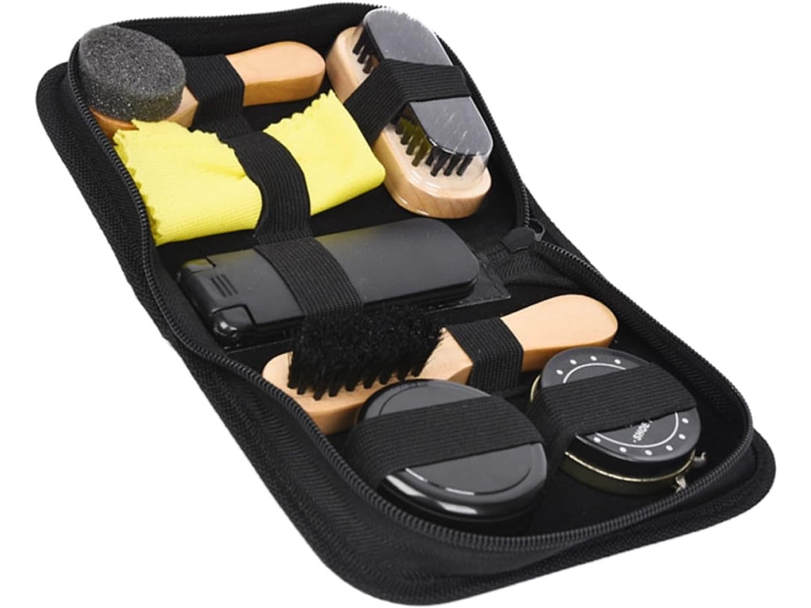 Para Lustrar Zapatos Cerdas De Crin De Caballo Y Fieltro Diseño Creativo Juego De 8 Cepillos Ligero Y Fácil De Usar