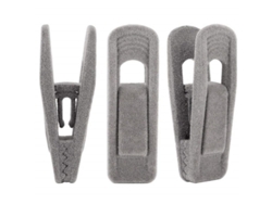 Pinzas Para Tela Flocada, Paquete De 20 Unidades, Material Duradero E Irrompible, Aptas Para La Mayoría De Perchas De Terciopelo.