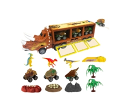 Ats-juguete Camión De Dinosaurios Para Niños Regalo Transportador De Dinosaurios Con Mango Portátil Juguete Eléctrico Inercia De Arrastre