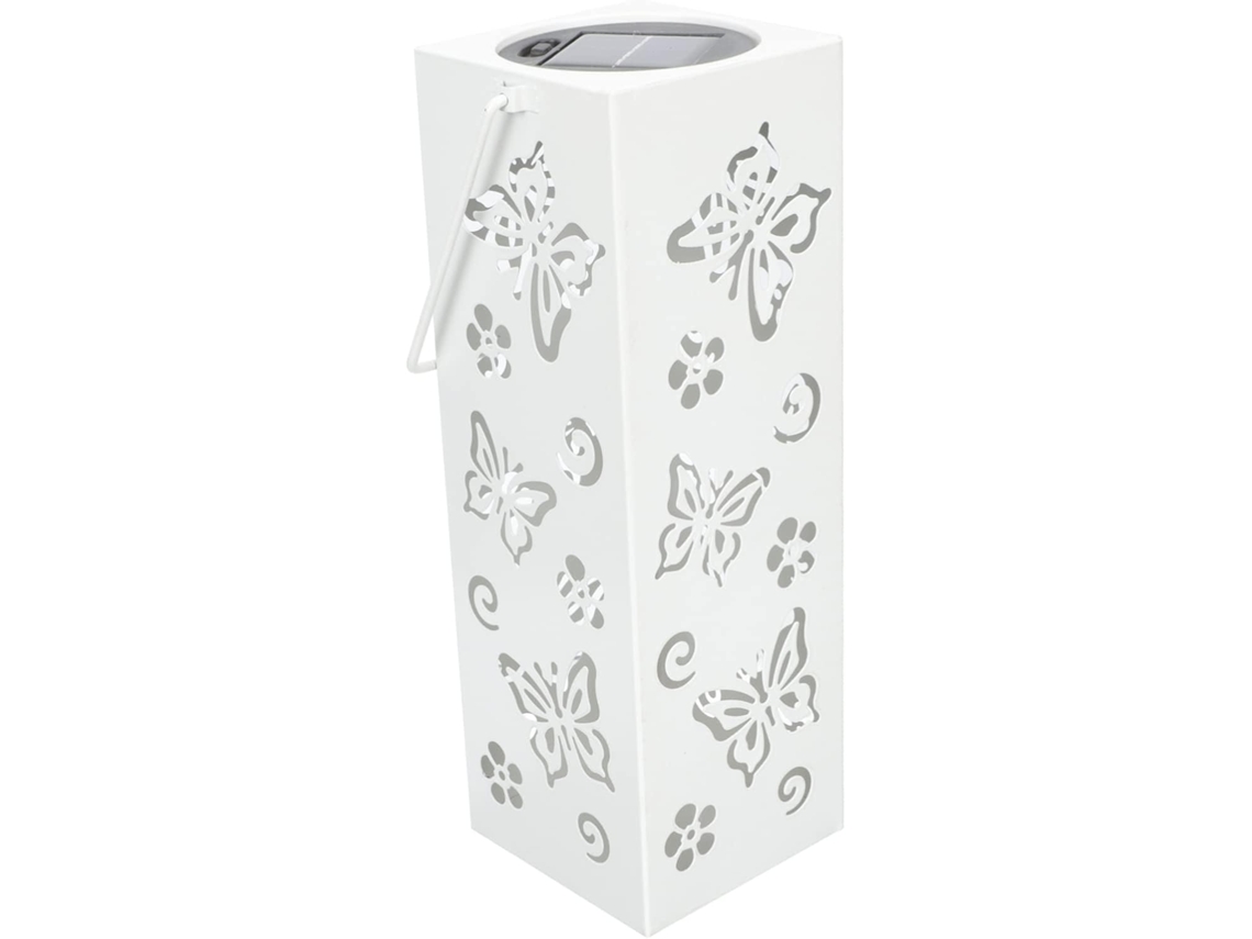 Farol Solar De Hojalata Para Jardín, Iluminación Decorativa Para Exteriores, Delicado Patrón Calado, Para