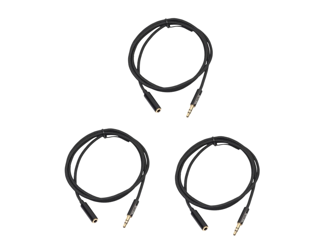 Cable De Extensión Para Auriculares Your Audio De 3 Piezas, 5 Conectores Macho A Hembra, 1 Metro