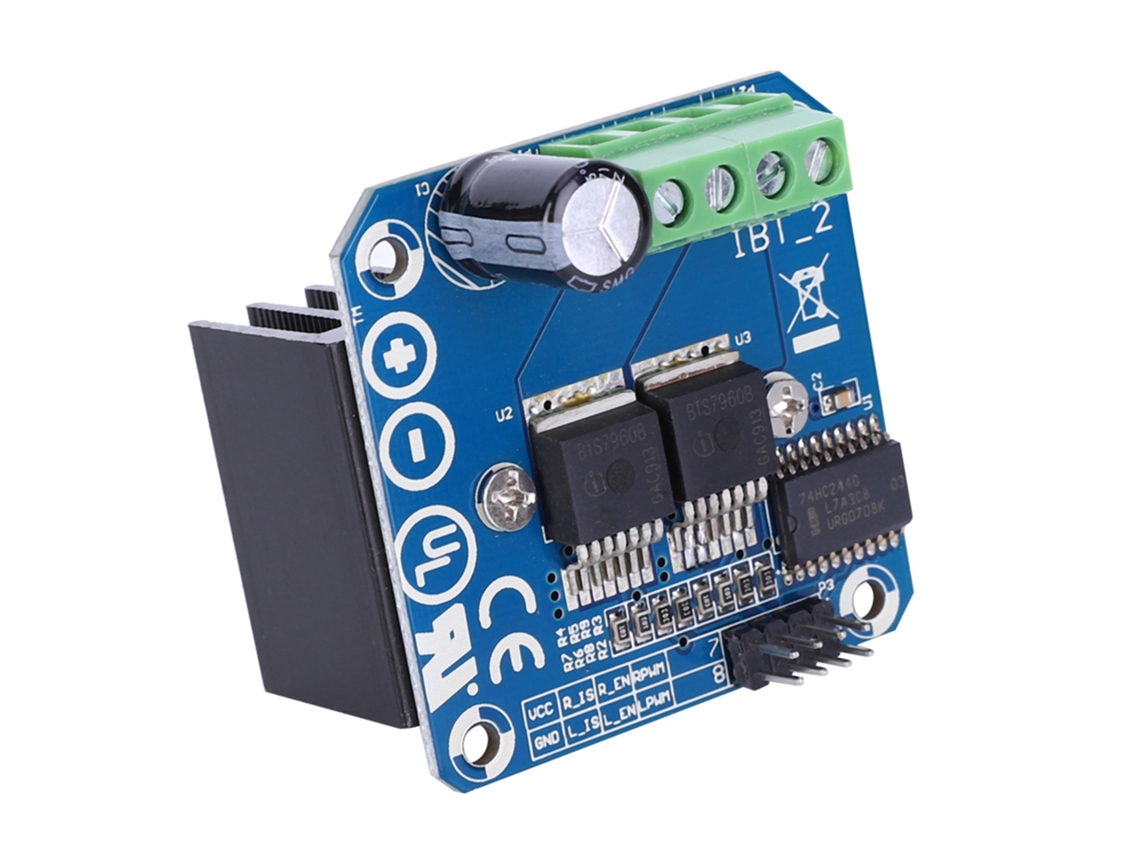 Módulo Controlador Motor De Alta Potencia Bts7960 43a Para Coche Inteligente Componentes Eléctricos