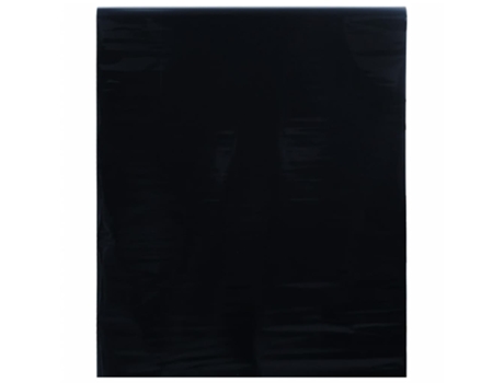 Lámina de ventana esmerilada estática PVC negro VIDAXL (2000 x 45 x 0.011 cm)