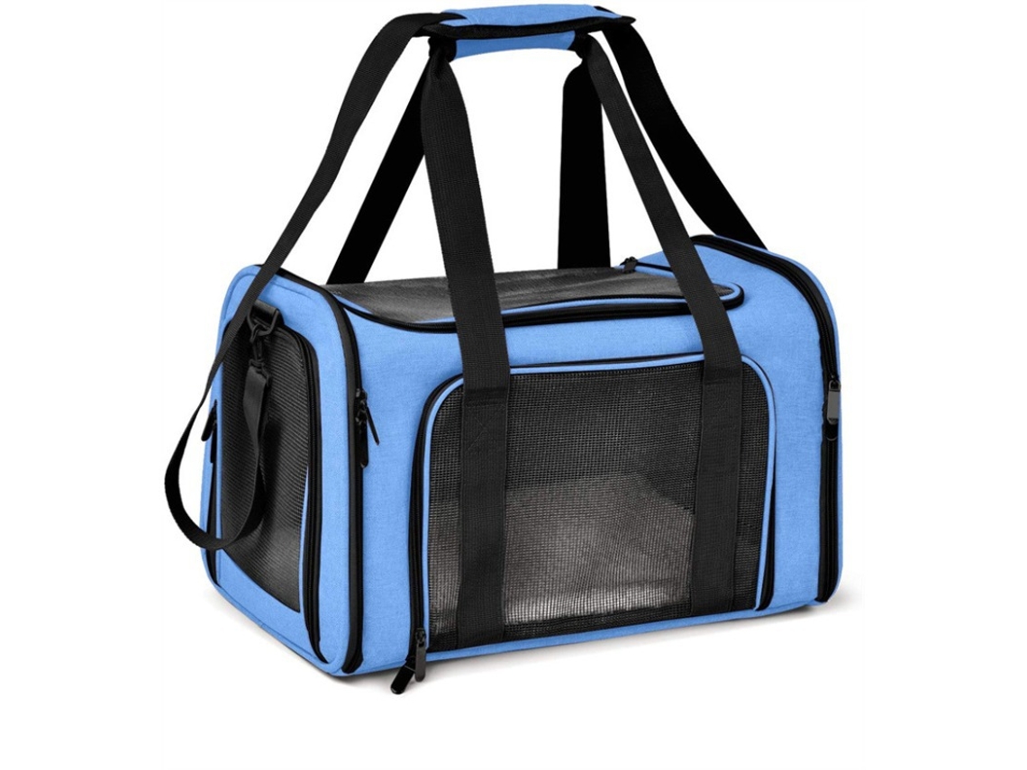 Transportadora Portátil Dobrável Eifson 45x30x30cm Tamanho L (azul)