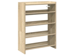 Zapatero fabricado con derivados de madera de roble Sonoma, 60x25x81 cm, MAISON EXCLUSIVE