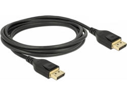Cable de Datos DELOCK (DisplayPort - 3 m - Negro)