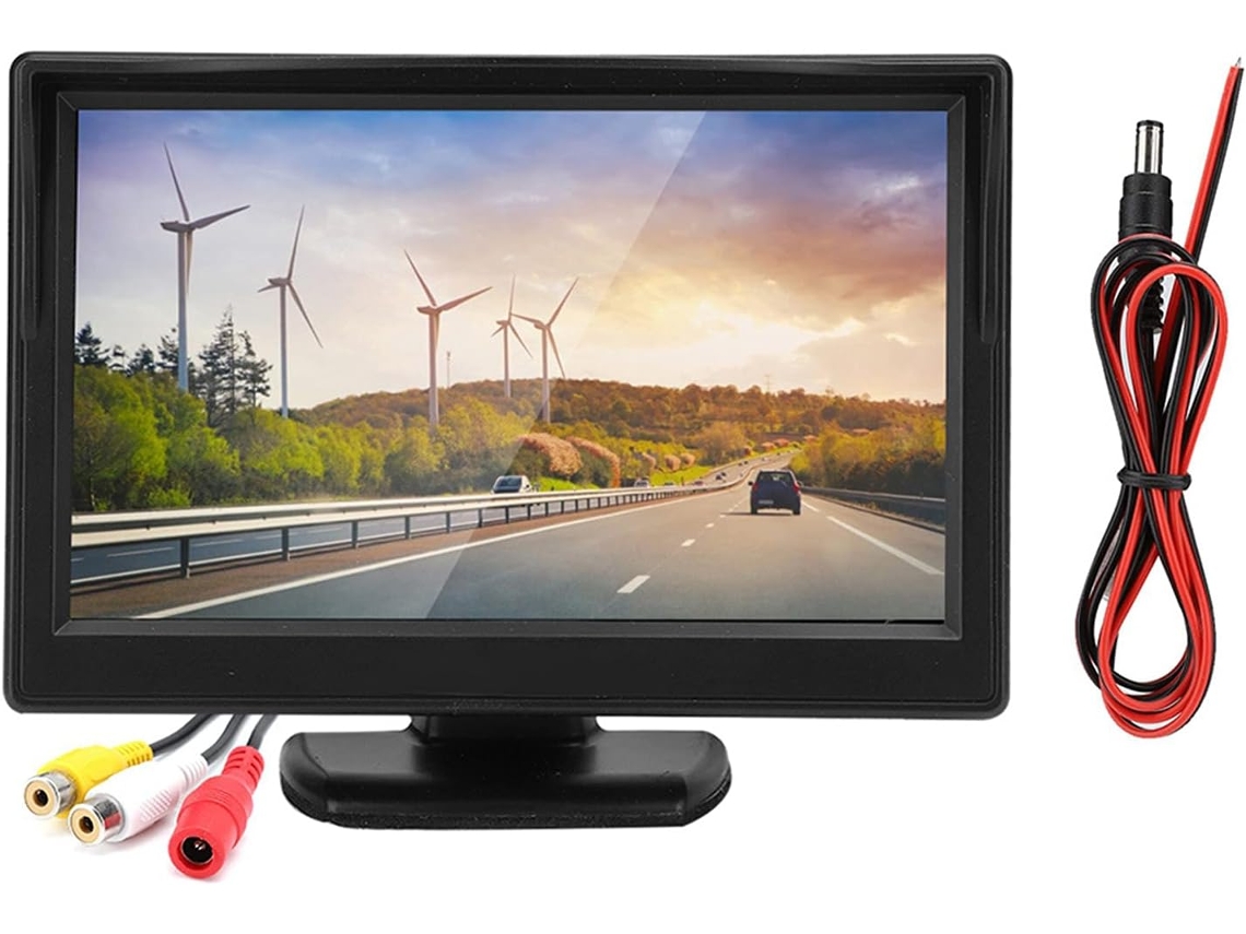 Monitor De Visión Trasera Para Coche Con Pantalla Lcd De Alta Resolución De 5 Pulgadas