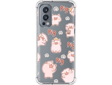 Carcasa OnePlus Nord 2 5G TUMUNDOSMARTPHONE Cerdos Multicolor
