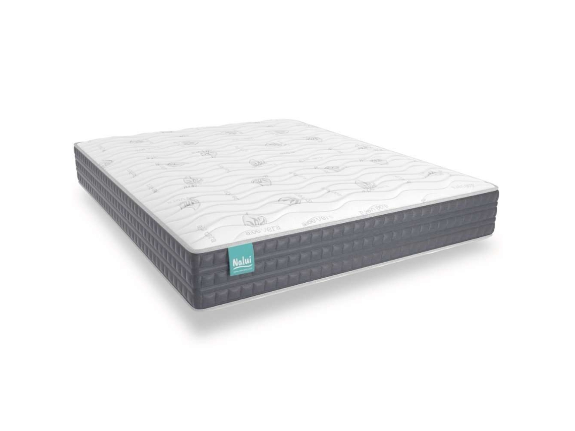 Colchón Viscoelástico 67x190 Cm NALUI Mulhacén Dualsense Multicapa,núcleo Gravityfoam, Firmeza Alta, Reversible, Transpirable. Hecho En España Azul
