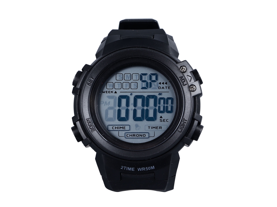 Reloj Deportivo Digital Para Hombre, Resistente Al Agua Hasta 50 M, Cronógrafo, Led, Alarma, Fecha Automática.