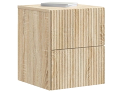 Maison Exclusive - Mesita De Noche De Pared 2 Pcs Roble Sonoma 33 X 34,5 X 40 Cm