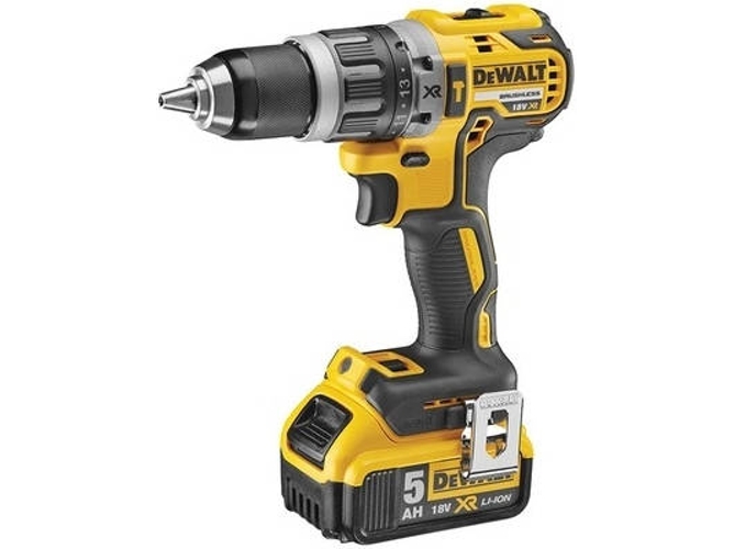 Dewalt Dcd796p2qw 18v xr liion taladro percutor sin escobillas 13mm 70nm 50ah con tstak amarillo y