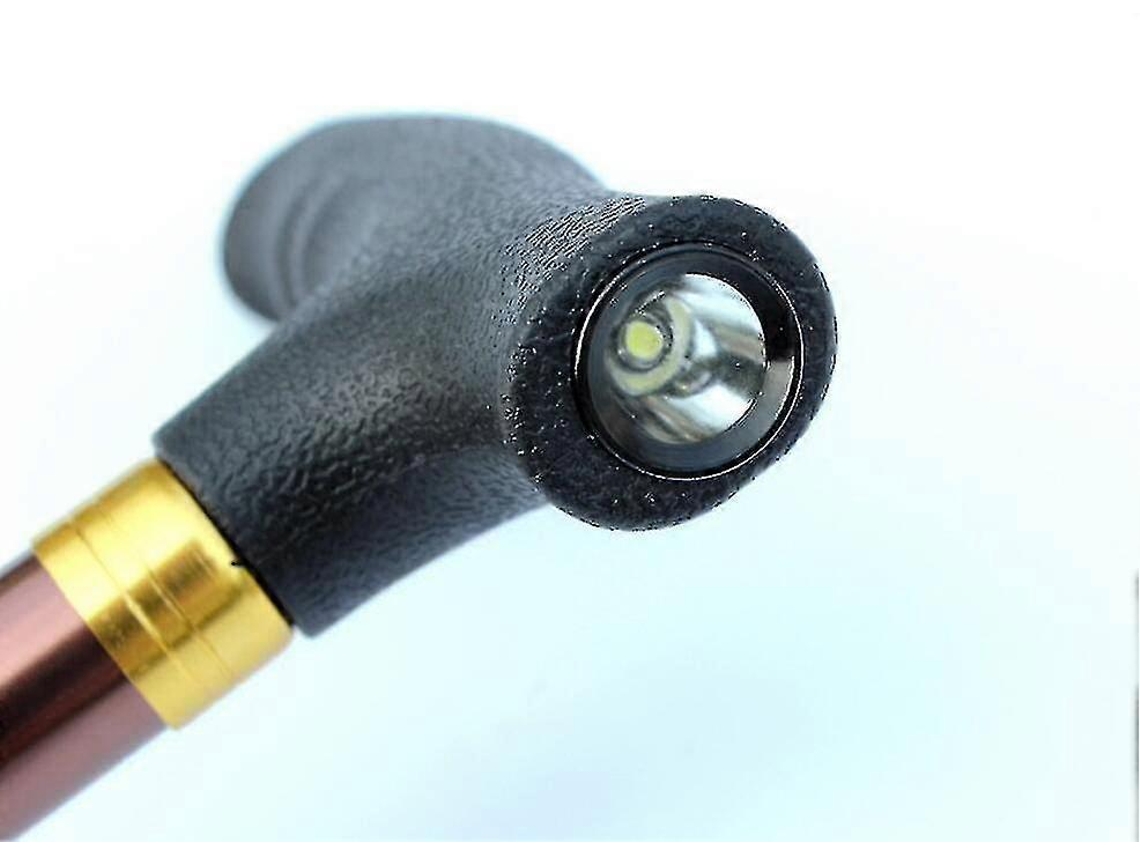 Bastón plegable para personas mayores, bastón de trekking ajustable, bastón de montaña con luz #d696104
