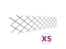 Vallas de enrejado de sauce (5 unidades, 180 x 60 cm, DKD HOME DECOR)