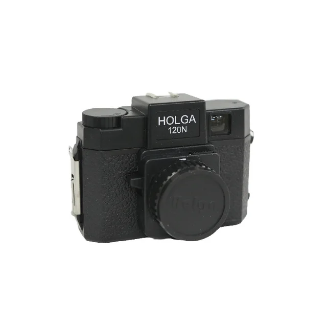 (negro) Cámara De Película Retro Con Fugas De Luz, Cámara De Formato Medio, 120 Mm