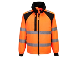 Impermeable Portwest Eco de alta visibilidad para trabajos exigentes / Amarillo y negro / S