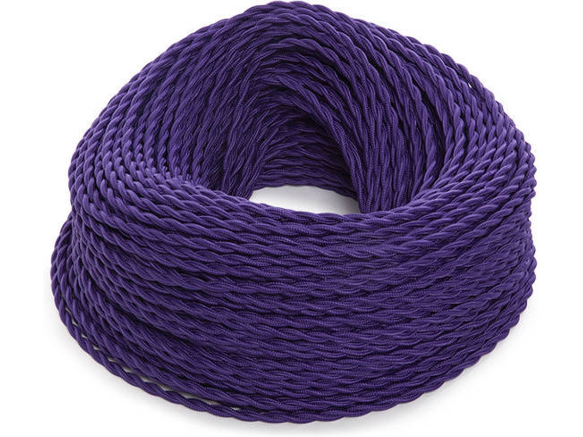 Cable Trenzado 2x0,75 x 1M  [SKD-CT275-PURPLE] GREENICE