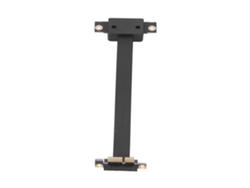 Cable De Extensión Pcie 1x Dual Vertical 90° Adaptador De Red Con Led 15cm