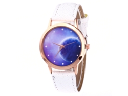 Elegante Reloj De Pulsera De Cuarzo Para Mujer, Estilo Casual Y Moderno (blanco).