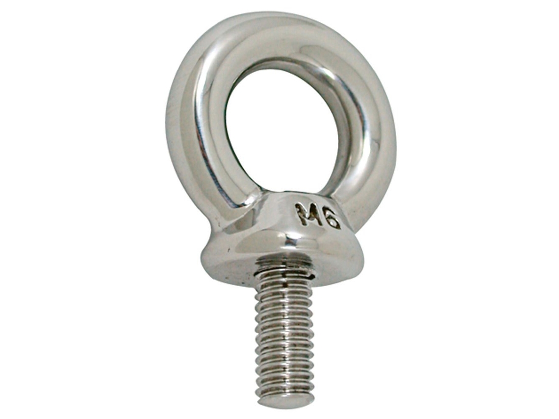 Parafuso Anel Macho de Aço Inoxidável M6 Prateadooem Marine
