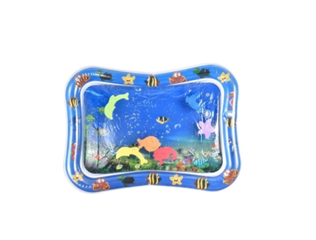 Tapete de Juego de Agua Para Niños Bebés, Tapete Inflable Para Jugar Boca Abajo A