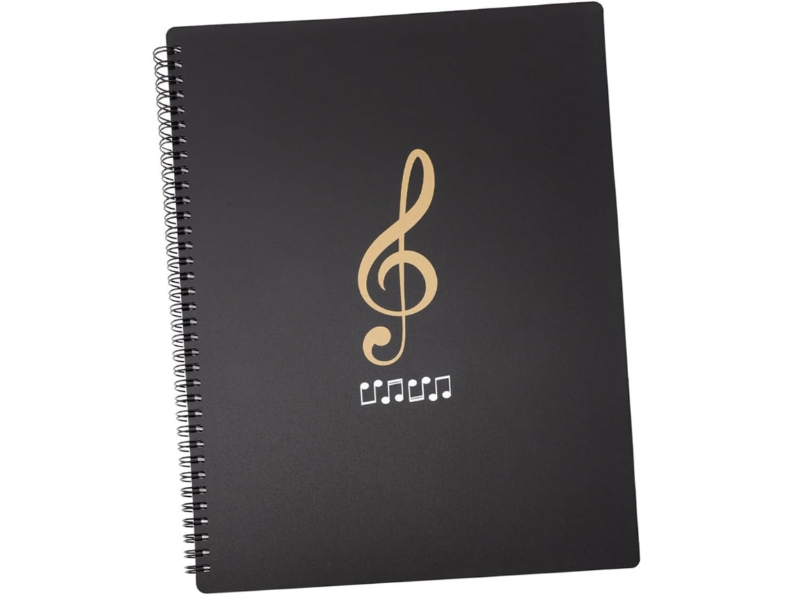 Carpeta Para Partituras A4, Funda De Plástico Transparente Para Música, 30 Hojas, 60 Caras
