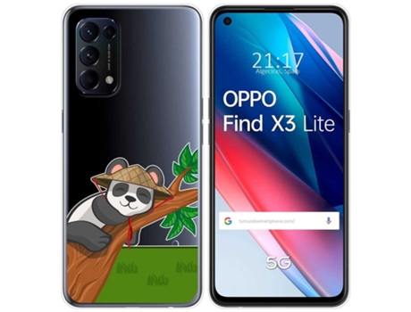 Carcasa Oppo Find X3 Lite TUMUNDOSMARTPHONE Dibujos Transparente