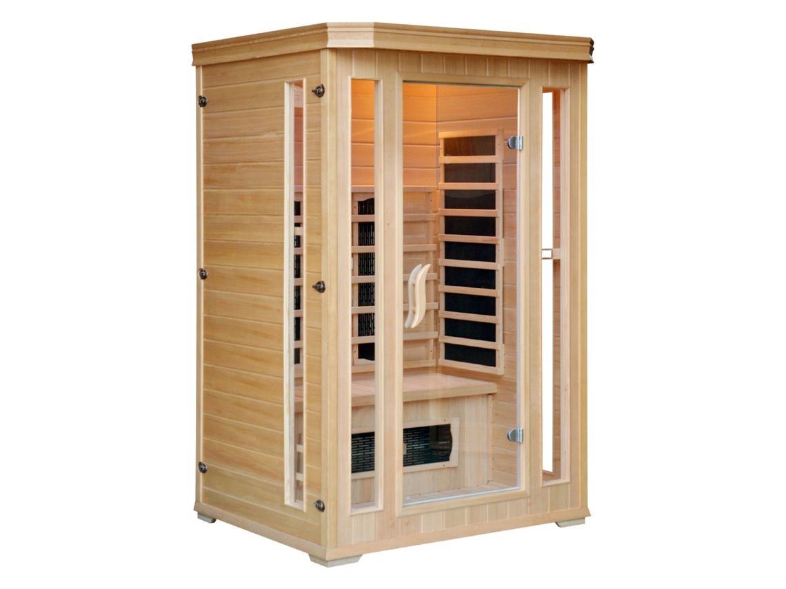 Sauna CONCEPT U Narvik 2 Plazas (Marrón - Madera - 120x120x90 cm)
