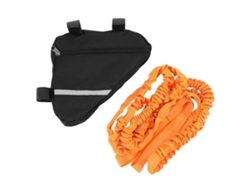 Cuerda Elástica Para Remo De Bicicleta Con Bolsa De Almacenamiento Para Ciclismo, Camping Y Senderismo - Naranja