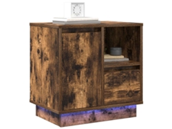 Maison Exclusive - Armario De Noche 2 Pcs Roble Ahumado 50 X 34,5 X 50 Cm.