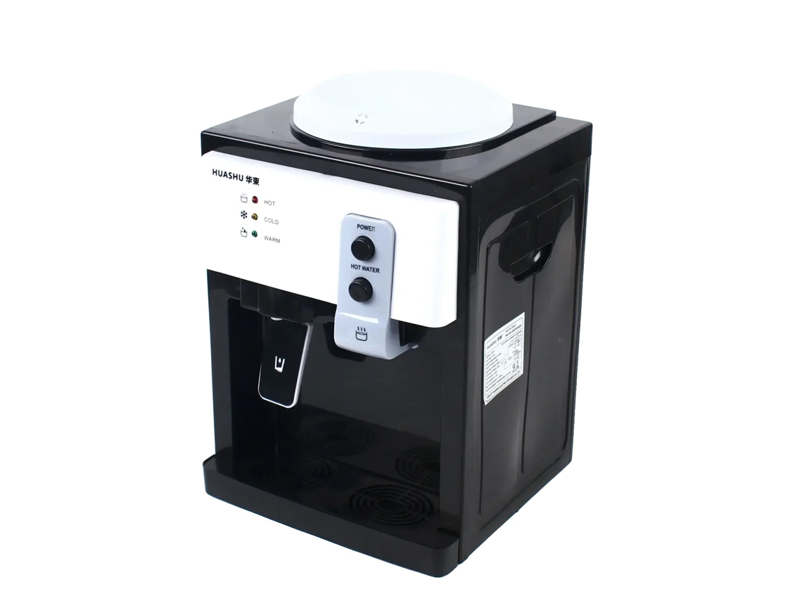 Dispensador de agua eléctrico, funciones de agua fría y caliente, diseño compacto, blanco (OEM)