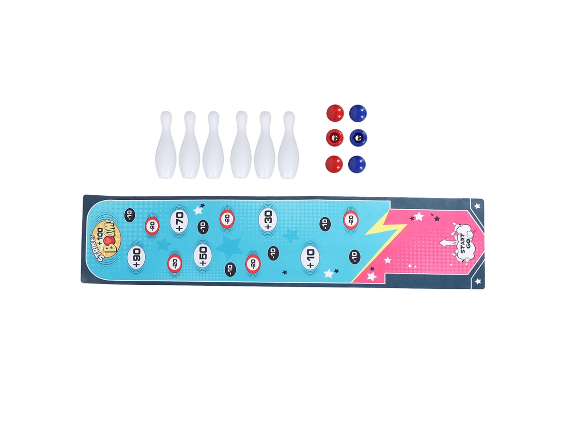 Juego De Bolos De Mesa Para Niños Y Adultos: Juguete Educativo Portátil Con 6 Bolas Y Bolos Para Uso En Interiores Y Exteriores.