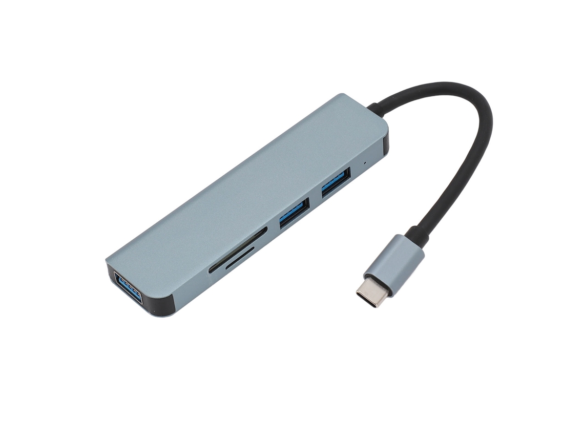 Concentrador Usb-c Con 4 Puertos Usb 3.0, Transferencia De Datos De 5 Gbps, Divisor Para Tabletas, Portátiles Y Ordenadores.