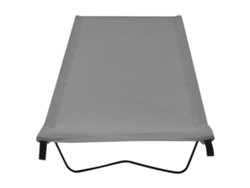 Cama De Camping Tela Oxford Y Acero Gris 180x60x19 Cm