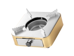 Estufa de alcohol portátil de acero inoxidable Mini Gold Camping Picnic