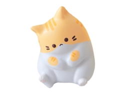 Juguete De Compresión Gatito Cariño Suave Pu Resiliencia Lenta Decorativo Amarelo Para Hogar Oficina Viaje