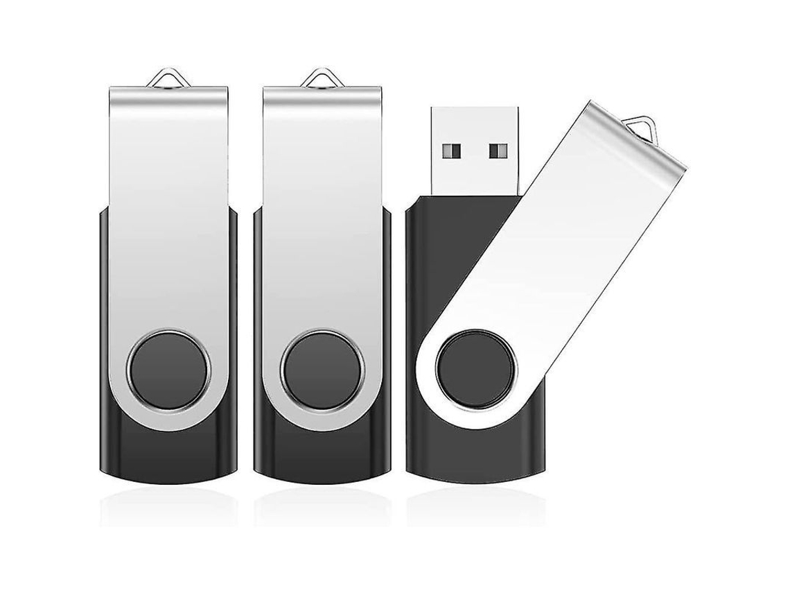 Memoria Usb De 8 Gb, 3 Unidades, Usb 3.0 Viekuu, Velocidad Máxima De 120 Mb/s, Plug And Play, Diseño Giratorio Con Llavero.