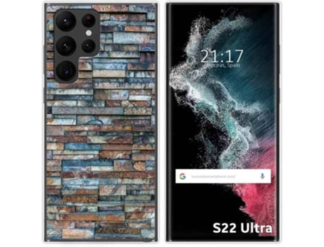 Carcasa Samsung Galaxy S22 Ultra 5G TUMUNDOSMARTPHONE Dibujos Ladrillo 05 Multicolor